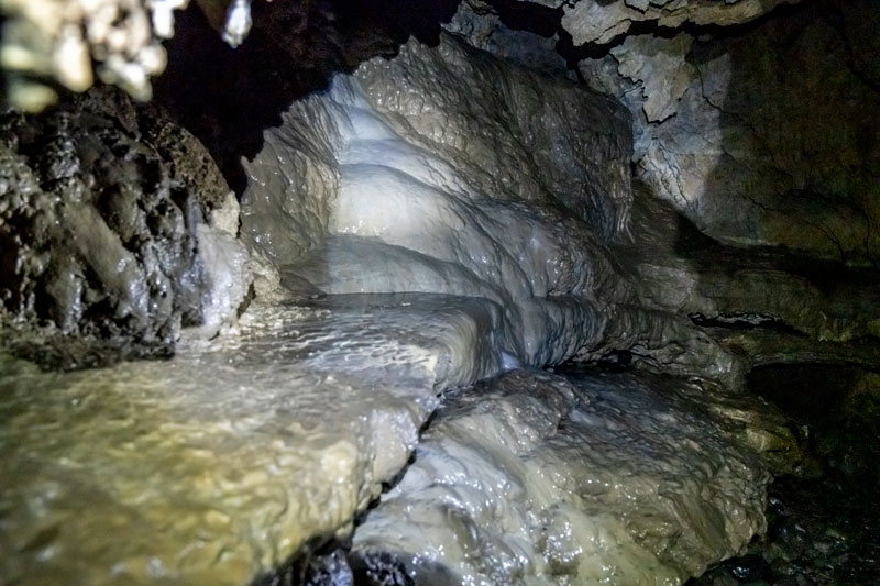 Inside Horne Lake Caves