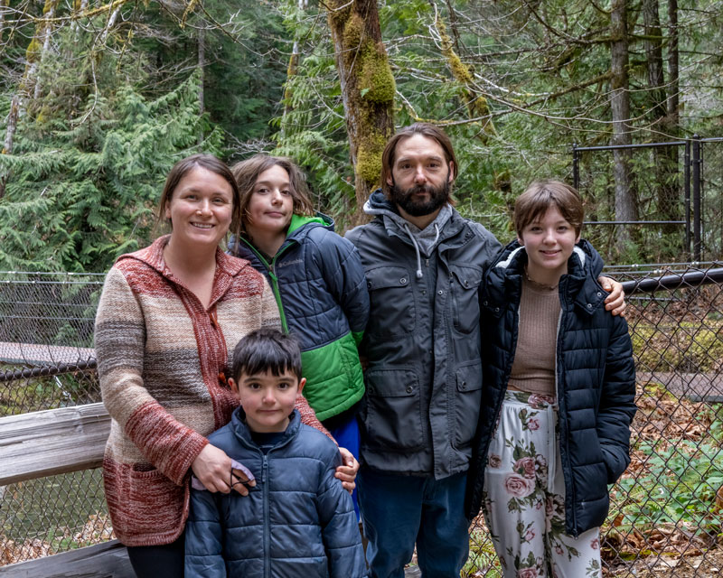 The Byrne Family at Horne Lake Caves